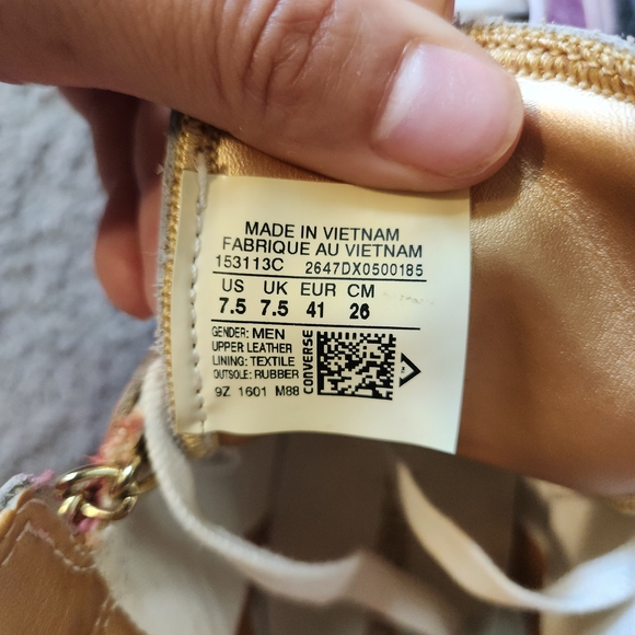 Converse Pink and Purple High-Top Sneakers with Chain - Picture 8 of 8